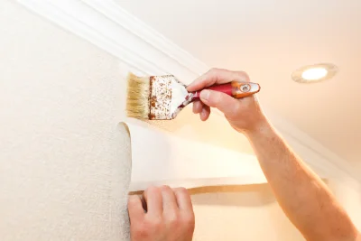 Pose de papier peint à Musigny — revêtements muraux et toiles de verre
